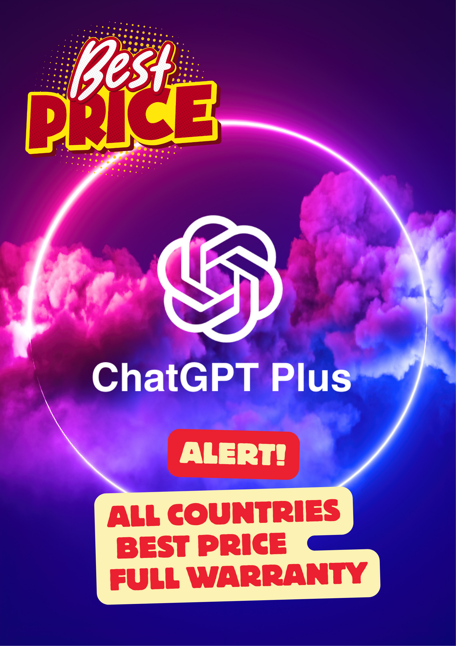 ChatGPT Plus (Single User)  Monthly Subscription